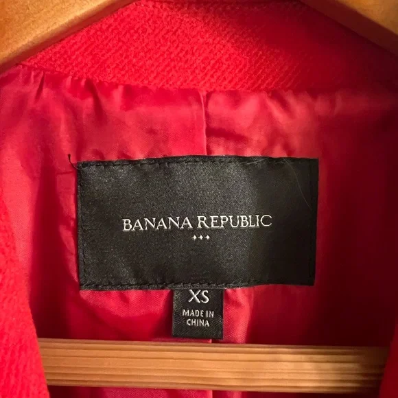 Luxurious soft Banana Republic coat red xs - Picture 5 of 5